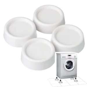 4-Piece Washing Machine Rubber Foot Pads for Anti-Vibration and Anti-Walk Support