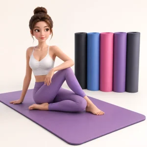 4.5mm Minimalist Solid Tone Professional Studio Practice Custom Logo Polyurethane Wet Grip Natural Rubber Yoga Mat
