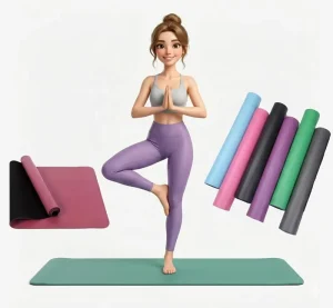 4.5mm Professional Home Gym Exercise Skin Friendly Anti Slip High Density Custom Logo PU Natural Rubber Yoga Mat
