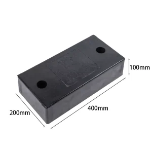 400*200*100mm Reflective Rubber Truck Parking Bumper Buffer Block Dock Leveler Bumper for Security