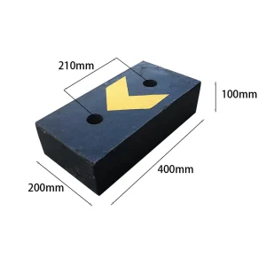 400 x 200 x 100 mm Miniature Rubber Bumper Buffer Block for Truck Bumpers