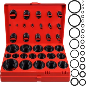 419-Piece Metric Universal O-Ring Kit 32 Sizes 70A Rubber Seals for Plumbing and Automotive Use