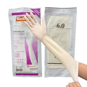 一次性妇科检查乳胶手套 医用级 43 厘米长 医院工作用无菌妇科乳胶手套