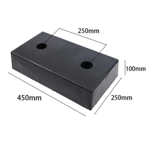 450*250*100mm Black Rubber Wall Bumper Buffer Block Dock Leveler Bumper 13.5KG