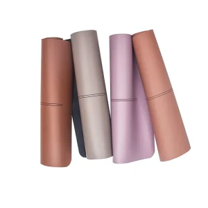 4mm Posture Correction Zen Meditation Practice Laser Engraved Line PU Natural Rubber Yoga Mat