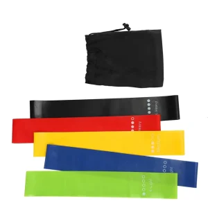 5 Color Personalized Premium Mini Customised Yoga Rubber Fitness Gym Resistance Band Set