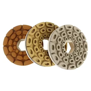 5″ Disc Stone Floor Polishing Pads OEM Angle Grinder Compatible Medium Abrasive Grit 200-3000 Flexible Abrasive Pad