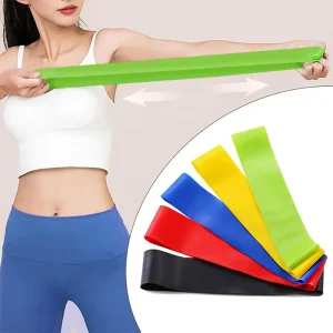 5 Pieces Mini Heavy Duty Loop Resistance Bands Set Yoga Pilates Fitness with Custom Logo 100% Natural Latex