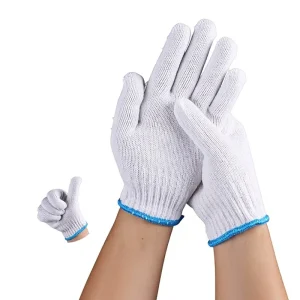 500g Plain White Cotton Yarn Thickened Densely Woven Labor Protection Gloves for Manual Labor Made in China