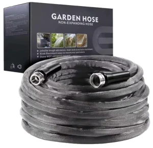 50FT Lightweight Flexible High Pressure Water Hose 5/8″ Abrasion Resistant Kink-Free for Garden and Washing