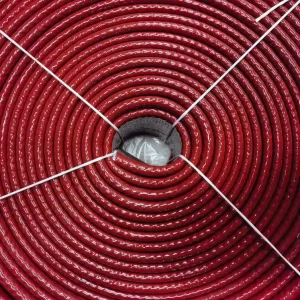55mm Red Oxide Silicone Coated Glass Fire Protection Sleeving