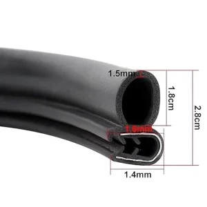 5M/16FT Auto Weather Seal Strip for Front and Rear Windshields