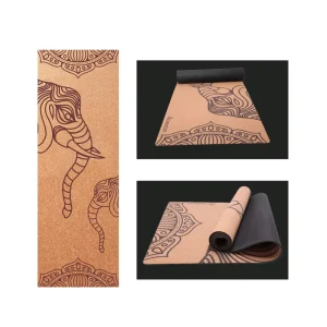 5mm Cork Yoga Mat Eco Friendly Natural Rubber Authentic Primitive Power Return Practice Natural Aesthetics