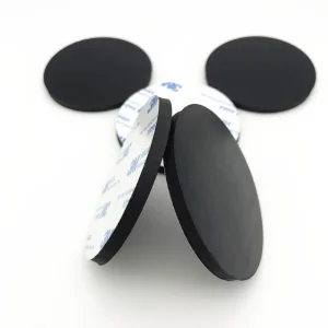 5mm Thick 70mm Diameter Self-Adhesive Silicone Anti-Slip Pad Rubber Feet