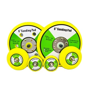 6 Inch No Hole Hook Loop Sanding Chassis Air Grinder Polishing Back Plate