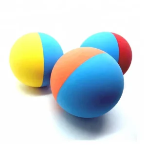 60MM High Bouncing Rubber Ball Solid Color Racquet Ball Racket Ball