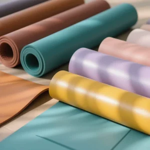 6mm 10mm Anti Slip Extra Exercise Mat Natural Rubber Eco Friendly Custom Logo Printed Color Gym PU Yoga Mat Noise
