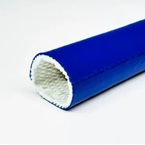 80mm Red Oxide Silicone Coated Glass Fire Protection Sleeving