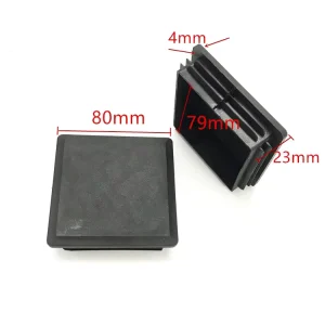 80×80 Square PE PP Raw Material Plastic Pipe Plug Simple Installation Firm Plastic Pipe Plug Rubber Pipe Plug Rubber
