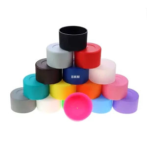 8CM Non-Slip Silicone Rubber Cup Sleeve Protective Bar Accessories Thermos Water Cup