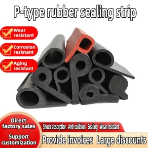 9 shaped P type sealed Water Stop Strip Water Gate Grain Storage Water Stop Strip B type 6 shaped Rubber Strip
