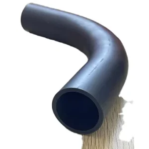 90-Degree Curved Black Automotive Water and Air Intake Hose 10 mm