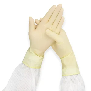 9inch Disposable Sterile Rubber Gloves Textured Fingers Waterproof General Purpose
