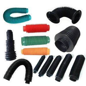 Accordion Telescopic Flexible Screw Rubber Round Bellows Dust Protection Cover