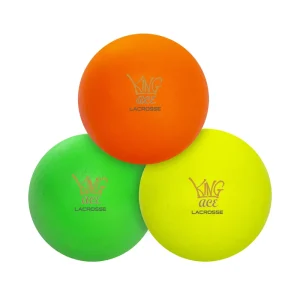 Aceking Soft Rubber Lacrosse Balls for Kids & Youth Players Bright Colors