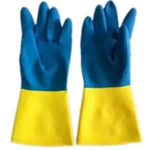 Acid Resistant Neoprene Anti Skid Labour Protection Work Wear Resistant Experimental Anti Corrosion Industrial Gloves