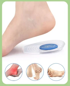 Adhesive Transparent Heel Half Pad for Men and Women