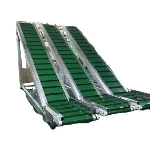 Adjustable Aluminium Incline Auger Conveyor with Anti-Static Belt for Powder, Dirt, and Nails