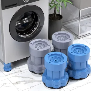 Adjustable-Height Anti-Vibration Rubber Foot Pads for Washing Machines and Refrigerators