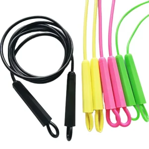 Adjustable PVC Exercise Skipping Rope Multicolored Fitness Resistance Training Resistance Band