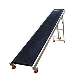 Adjustable Speed 500mm Width 2 Layer Fire Resistant Anti Bacterial Durable Rubber Belt Conveyor