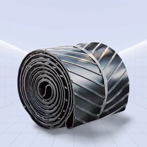 Adjustable Speed Chevron Rubber Conveyor Belt for Cement Industry New Condition for Manufacturing Plant