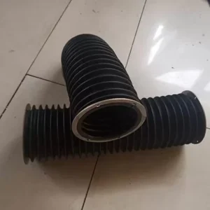 Agile Flexible Accordion Cylinder Nylon Leather Dust Bellow Covers CNC Machine Tool Guide Rail Protection Black 8m s Customized