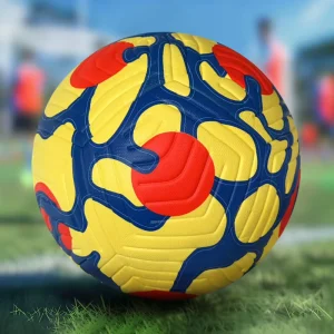 Aiju High Quality PU Leather Thermal Bounded Soccer Ball Customized 5 Sizes for Training Sports Football Pelotas De Futbol