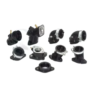 Aluminium & Rubber Motorcycle Carburetor Intake Interface Pipe Joint Manifold Part
