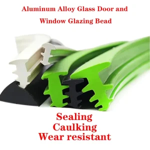 Aluminum Alloy Door and Window Seal Strip for Fixed Glass Gaps