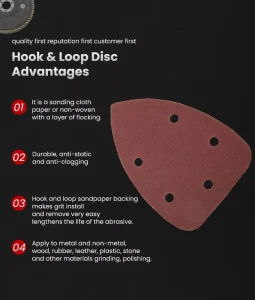 Aluminum Oxide Hook and Loop Mouse Sanding Disc 140x100mm Abrasive Paper for Metal Wood Grinding Polishing