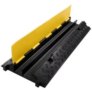 Anti Rolling Rubber Trunking Deceleration Belt Yellow+Black Outdoor Roadway Safety Protection