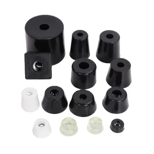 Anti Scratch Screw on Round Black Rubber Feet Bumpers Pads for Cutting Boards