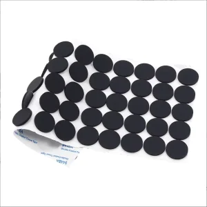 Anti-Slip Anti-Vibration Small Black Silicone Rubber Foot Buffer Pad Self-Adhesive Gasket