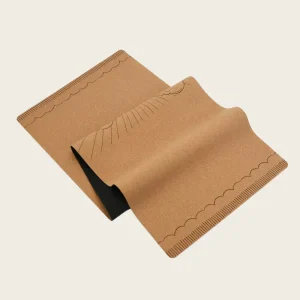 Anti Slip Sweat Absorbent Bulk Cork Rubber Yoga Mat Natural Eco Friendly for Home Gym Dual Layer Construction for Stability