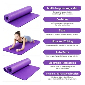 Anti Slip Texture Yoga Mat Eco Safe Raw Material