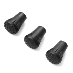 Anti Slip Wear Resistant TPR Rubber Tip Torpedo Head L6 Model Mountaineering Stick Protectors 11mm Hole Diameter Multi colors