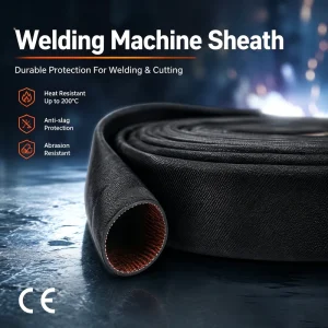 Anti-Spark Heat-Resistant Fiberglass Welding Protective Sleeve for Construction and Heavy Industry