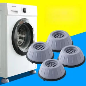 Anti-Vibration Rubber Foot Pads with Slip-Resistant Mat for Washing Machines, Refrigerators, and Furniture W24-613