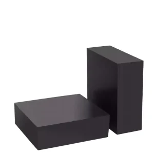 Anti impact and compression resistant load bearing rubber pads with thickened shock absorbing blocks for bridge seismicbuffering